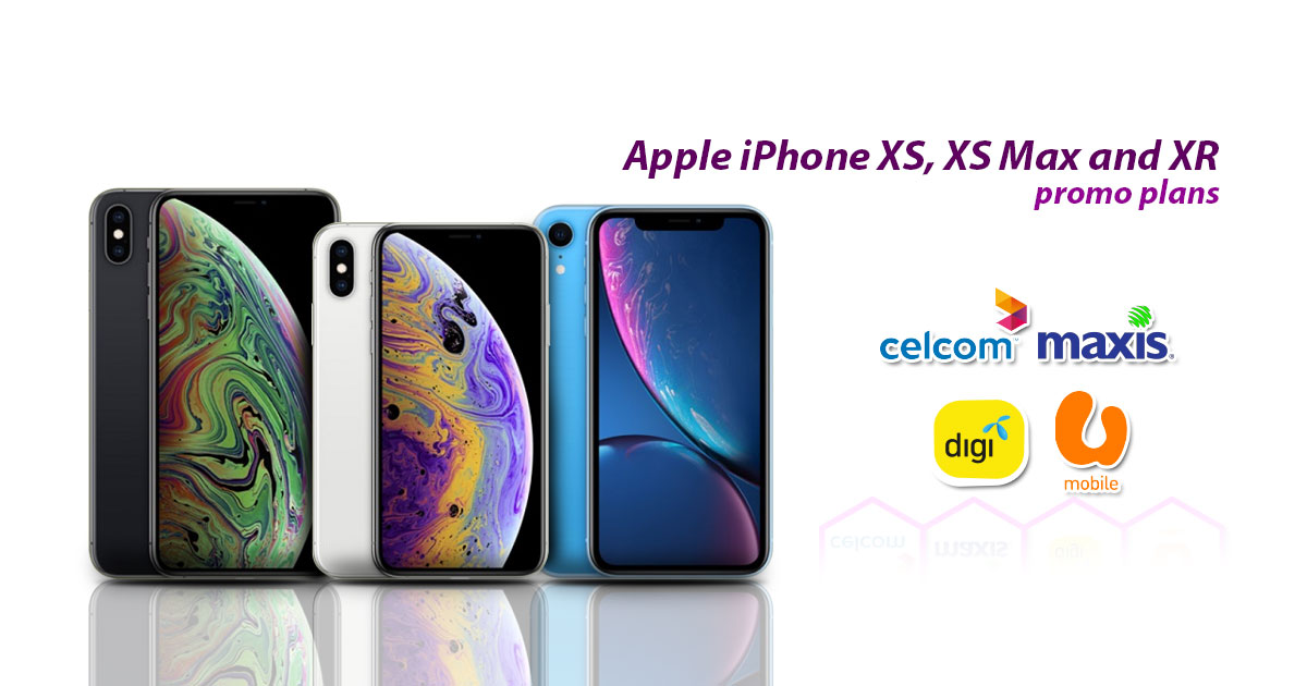 (Updated) Comparison Apple iPhone XS, XS Max and XR promo plans by U