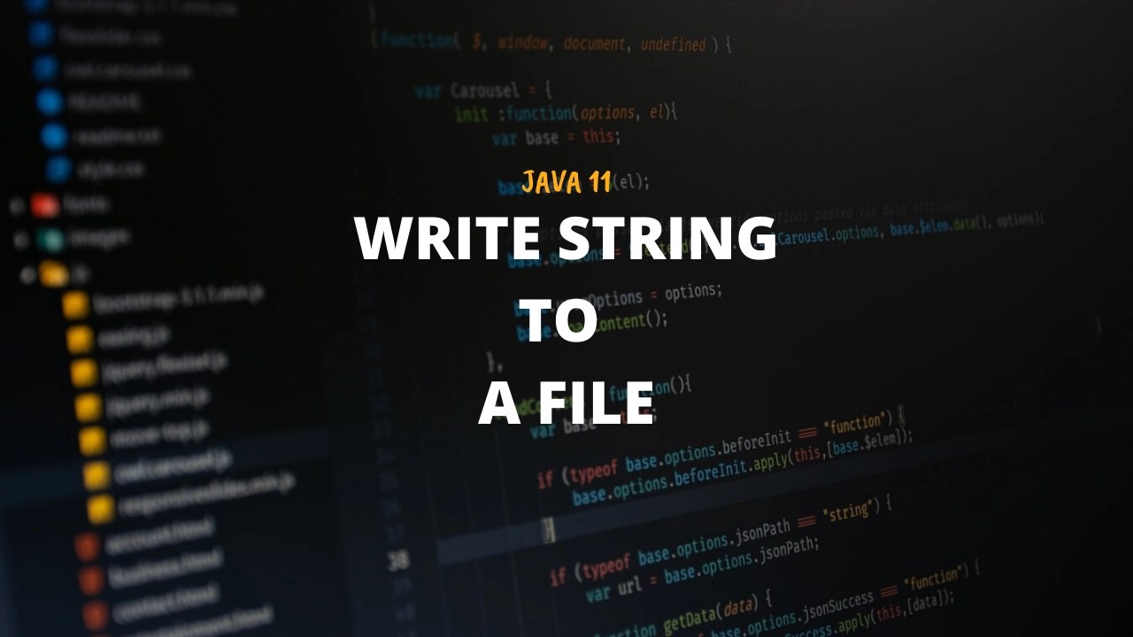 Write string to file using writeString() API in Java 11 Techndeck