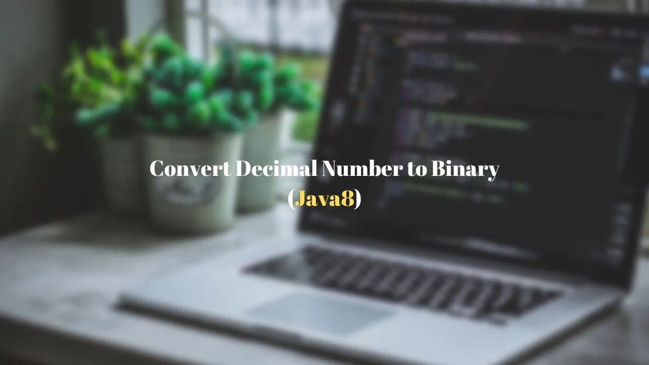 Java 8 How to convert Decimal number to Binary? Techndeck