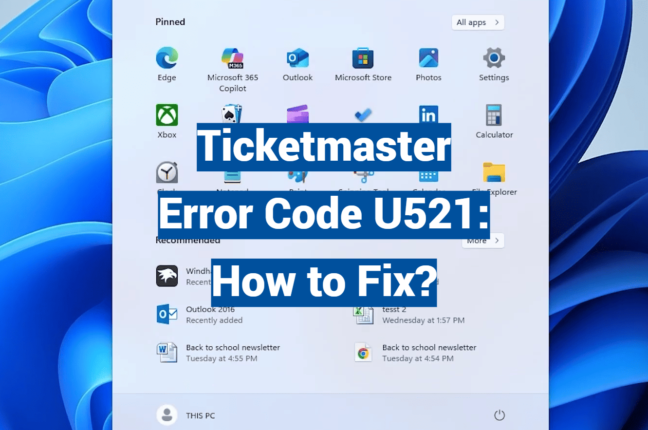 Ticketmaster Error Code U521 How To Fix