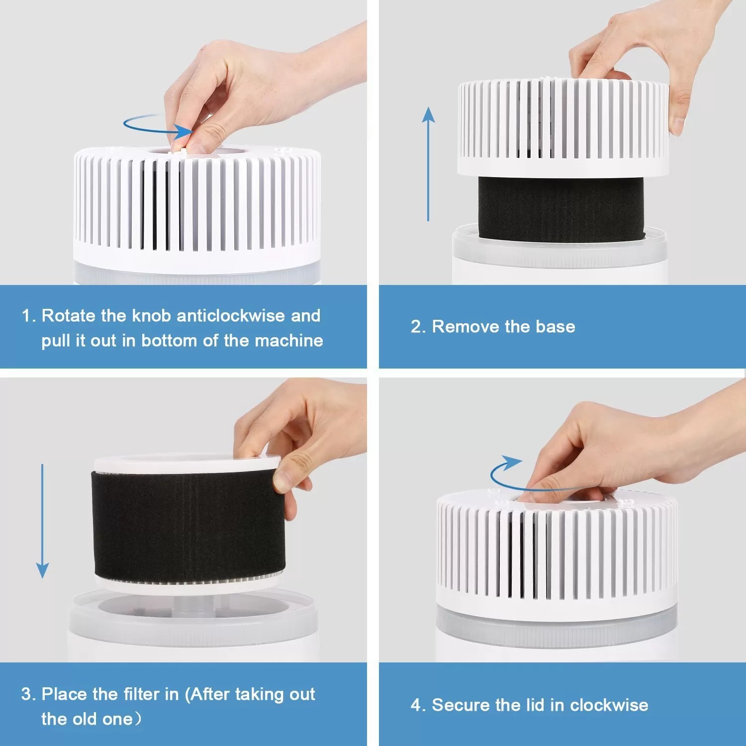 Koios Desktop Air Purifier with True HEPA Filter Techniblogic