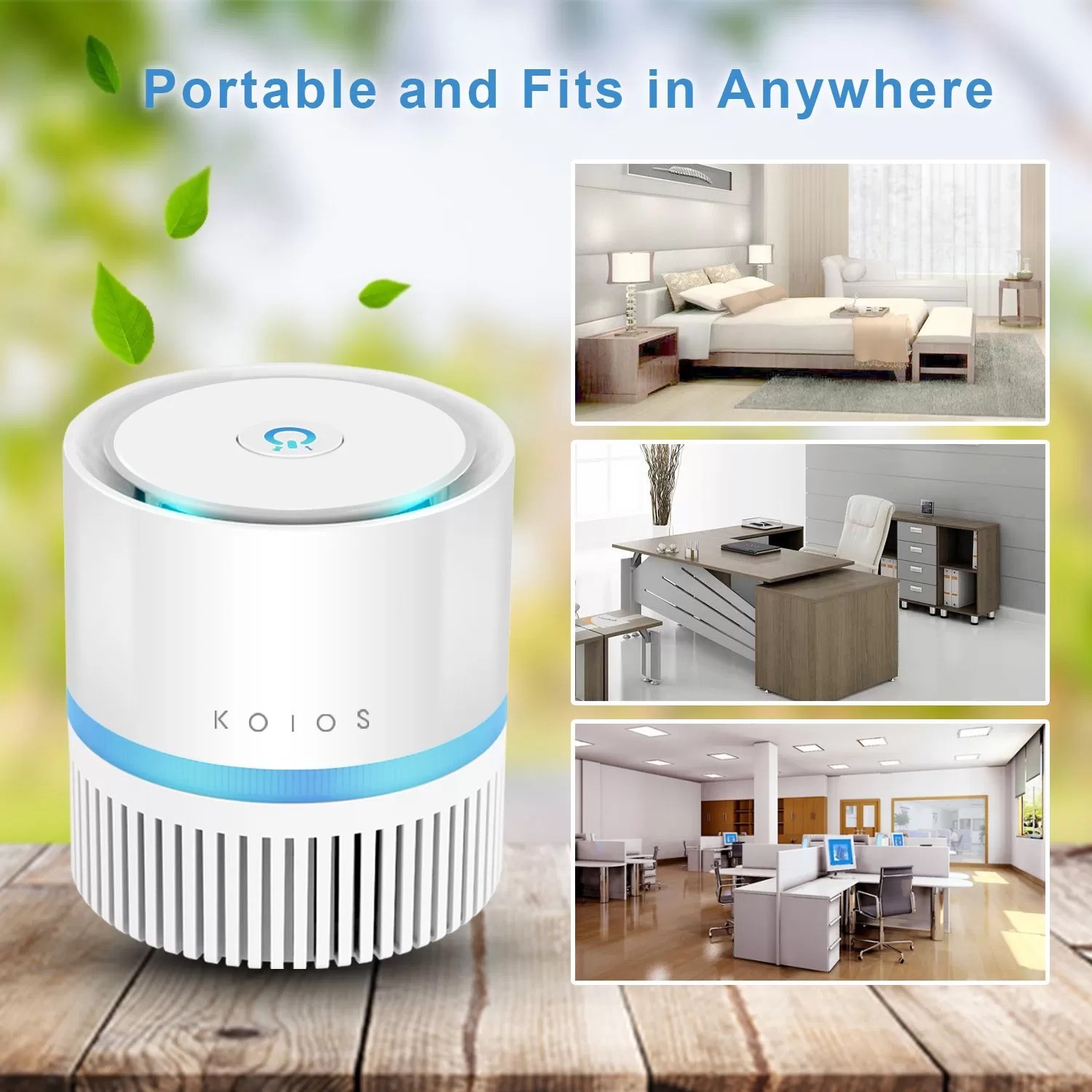 Koios Desktop Air Purifier with True HEPA Filter Techniblogic
