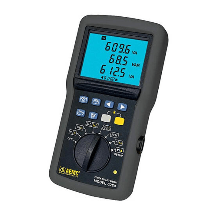 AEMC 8220 Power Quality Meter SinglePhase Power Quality Analyzer