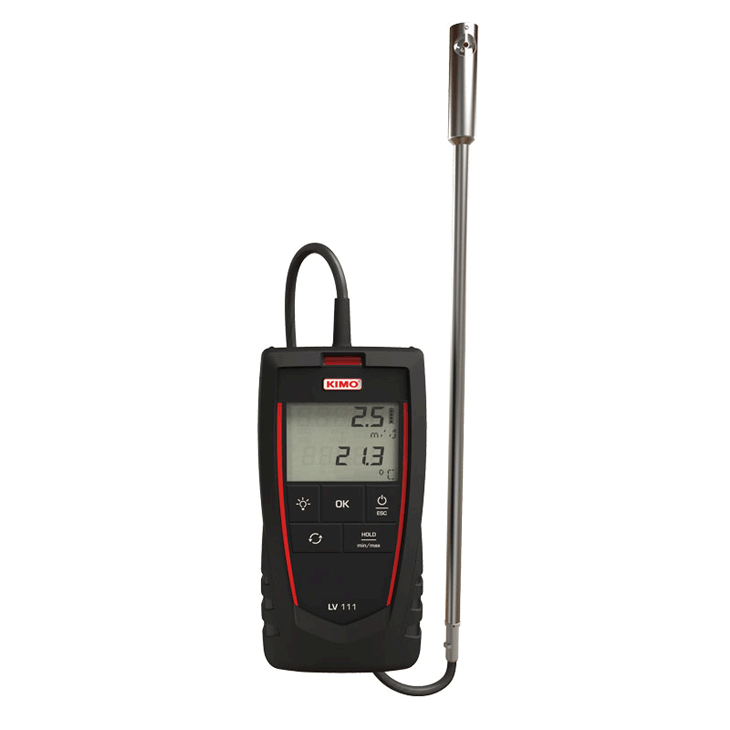 KIMO LV 111 ThermoAnemometer with Vane Probe
