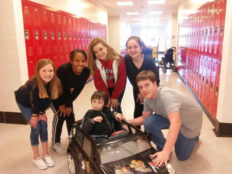 Smyrna Middle School partners with toddlermobility org GoBabyGo