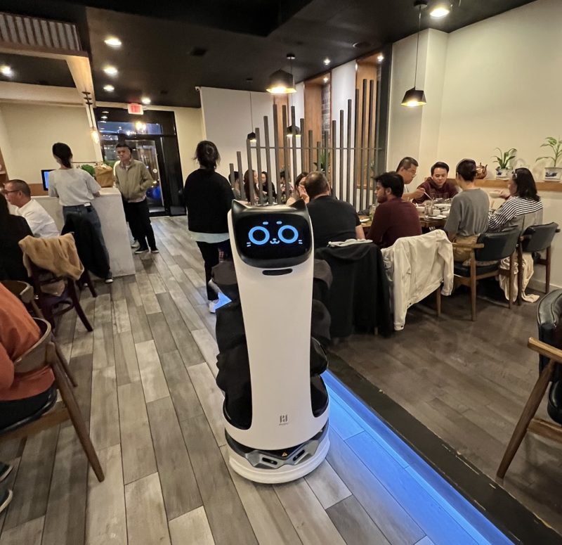 Maybe this catfaced robot is the future of restaurant dining