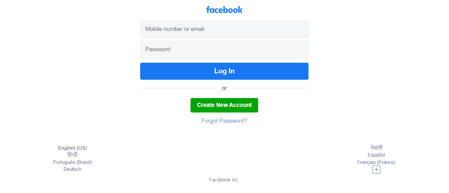 Facebook login touch pikolcareer