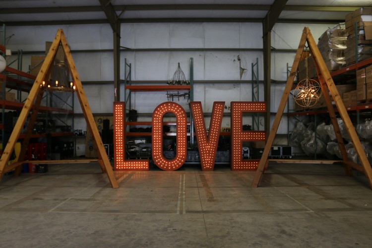 Inventory Spotlight Marquee Love Letters Technical Event Company