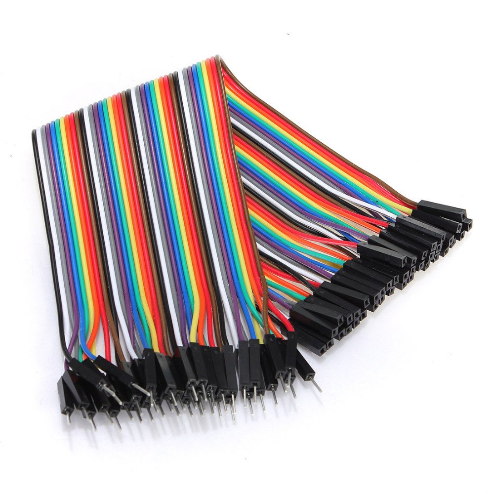 Male to Female Jumper Wires (20cm) 40 Pieces pack Technical Hut