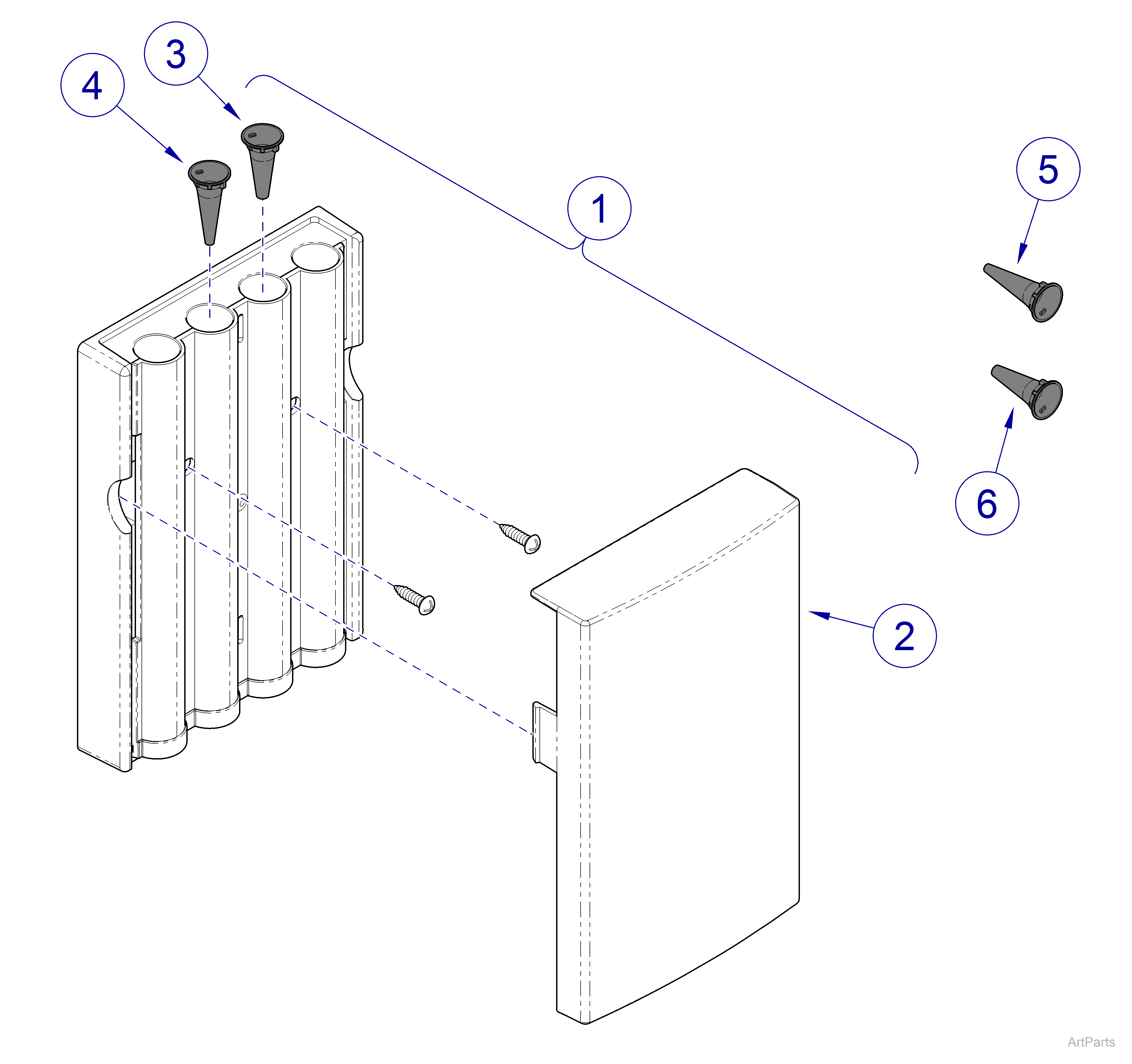 Midmark® / Heine Otoscopes Allspec Tip Dispenser