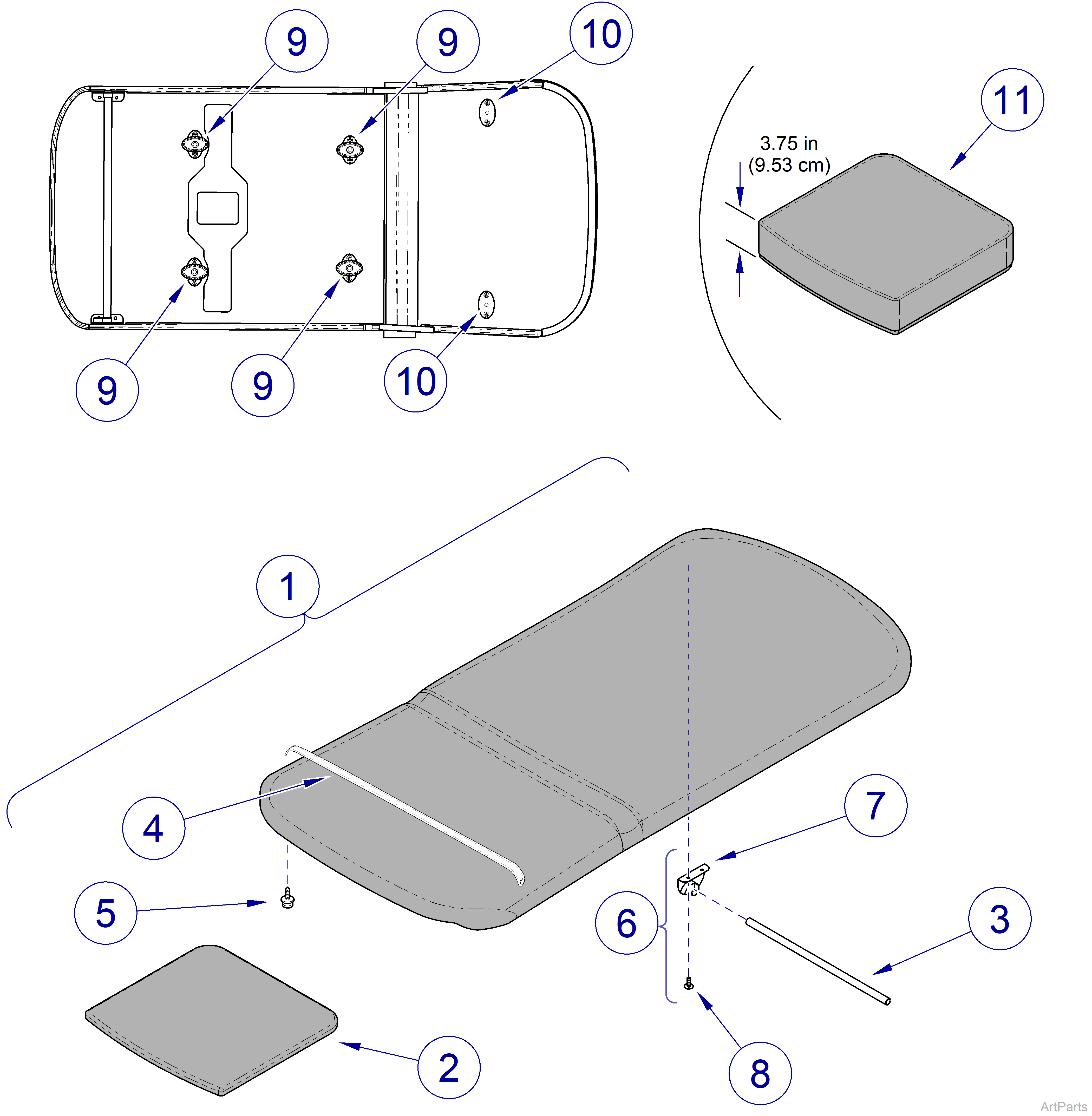 627 Chair Upholstery