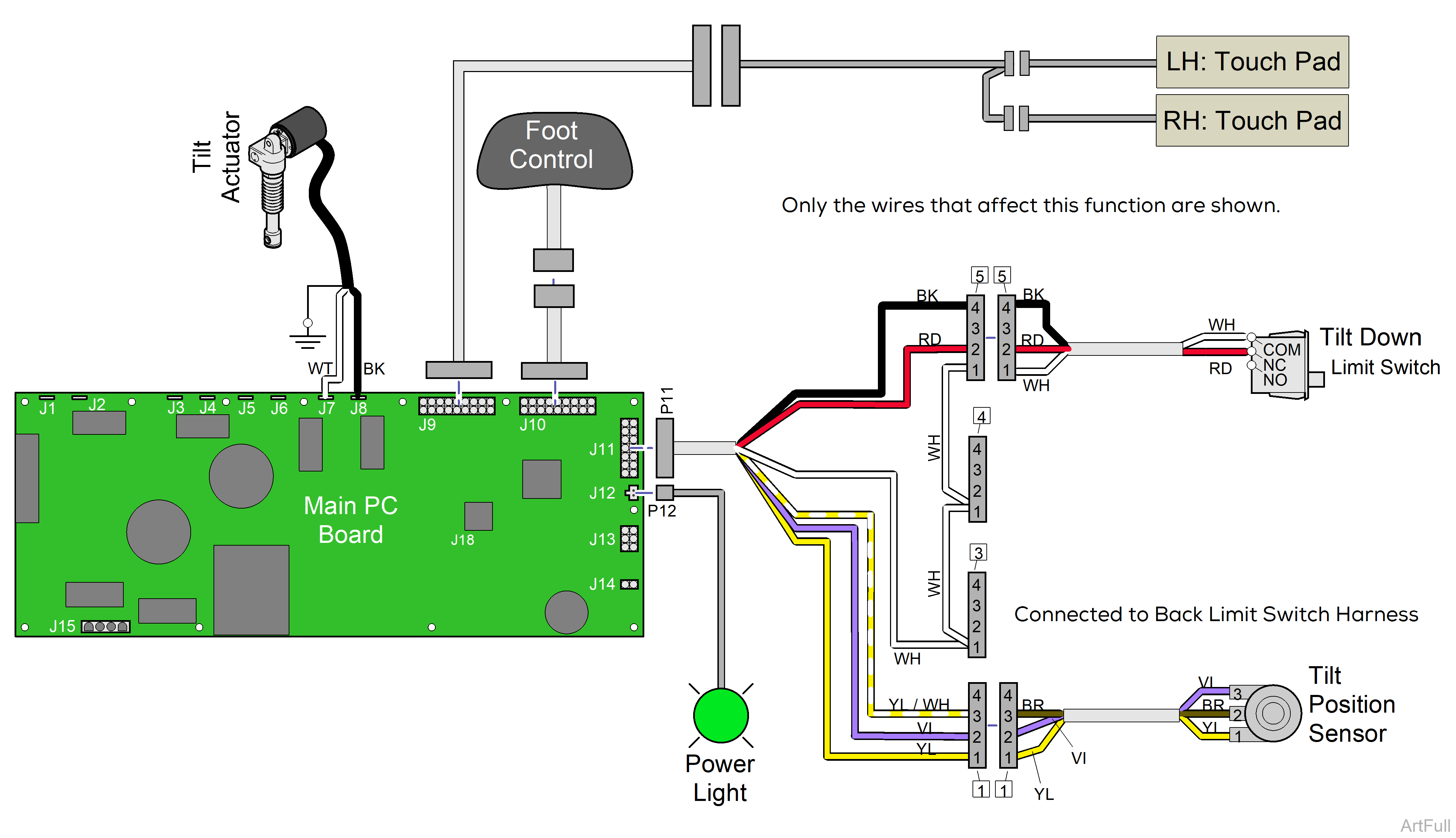 647 Chair Tilt Up / Down Function Troubleshooting