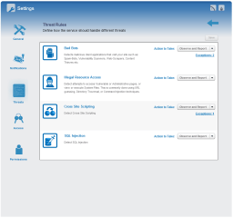 Incapsula - Threat Rules