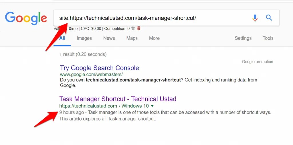 How to submit url to google search engine for fast index
