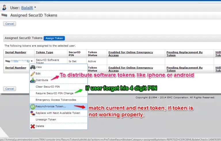 How to assign Tokens to User In RSA Authentication Manager