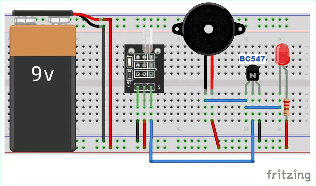 How to Drive Tilt Sensor without Arduino with the help of transistor