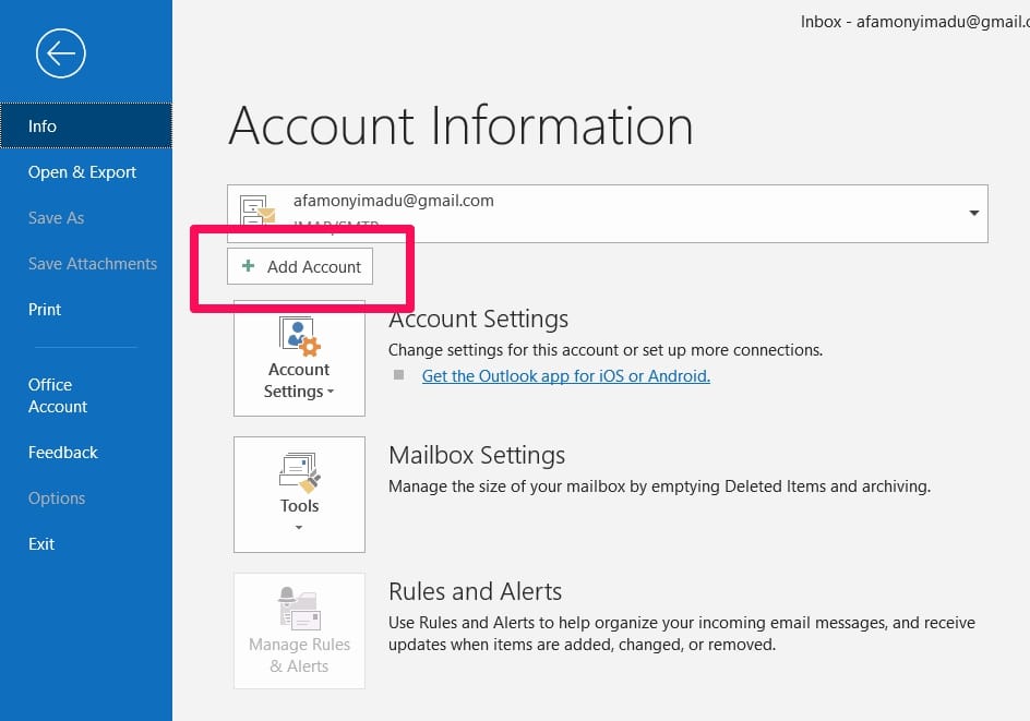 Setup Gmail IMAP Setting In Outlook [StepByStep Guide]