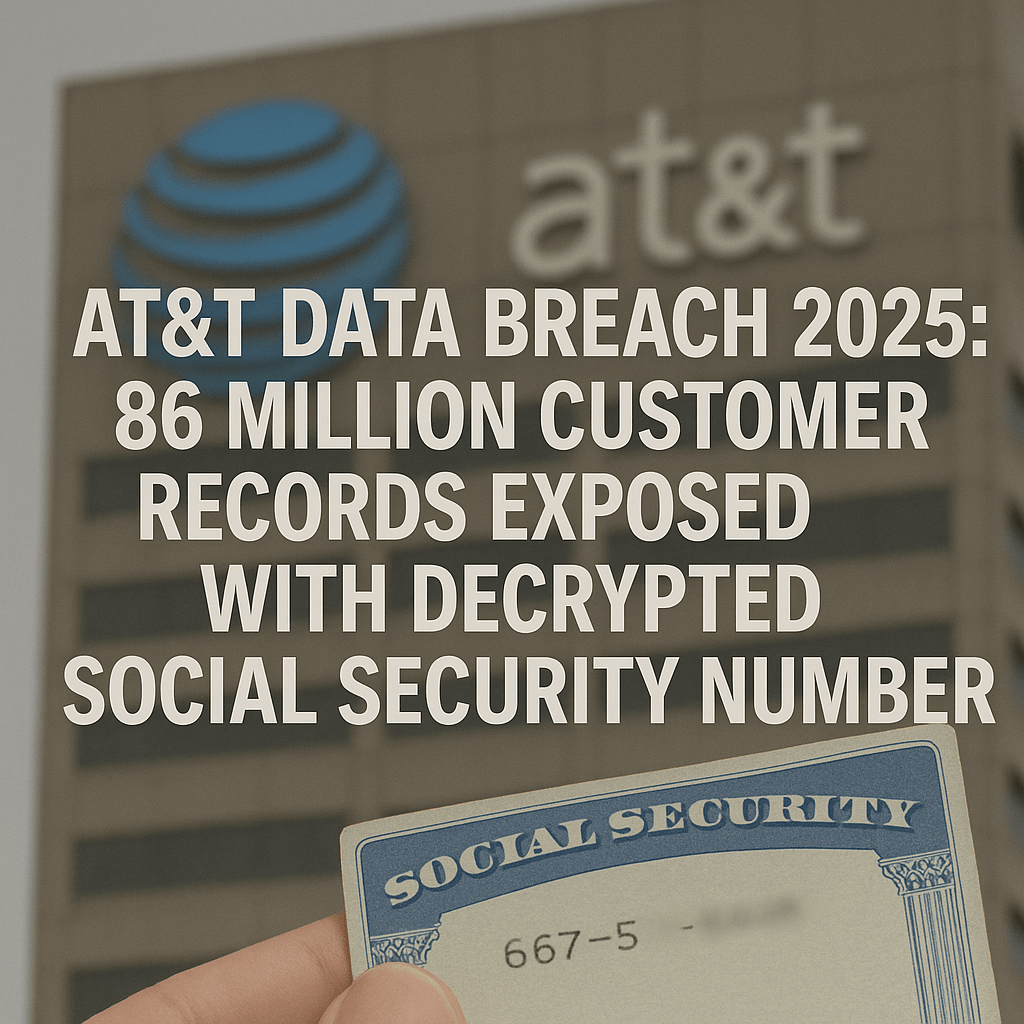 AT&T Data Breach 2025: 86M Customer SSNs Decrypted Leaked