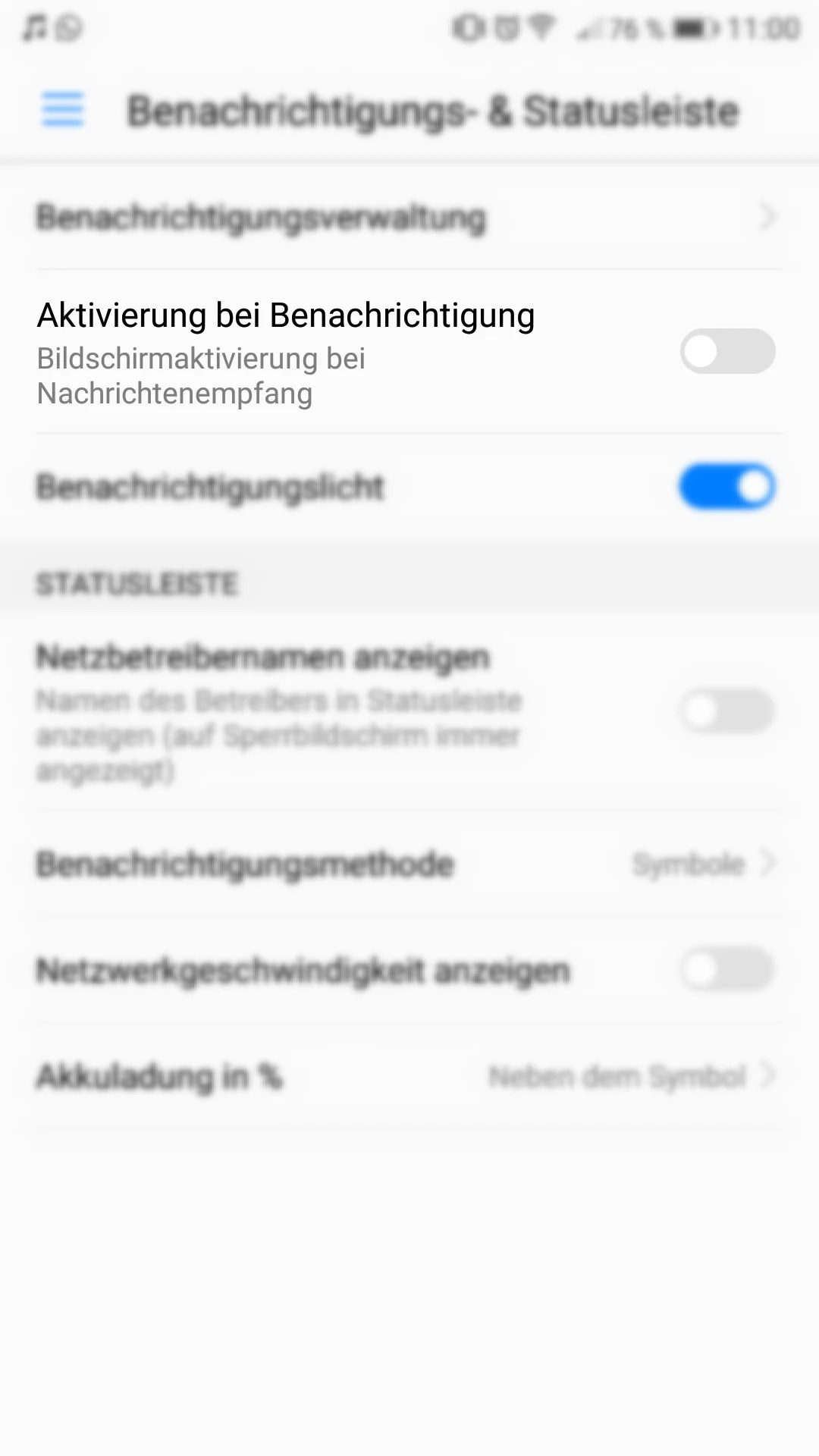 EMUI 5 einrichten Benachrichtigungen auf dem Sperrbildschirm aktivieren!