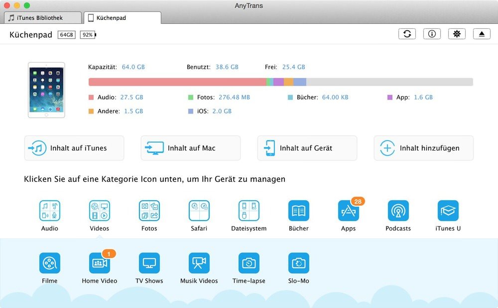 AnyTrans von iMobie ist eine gute Alternative für iTunes ›