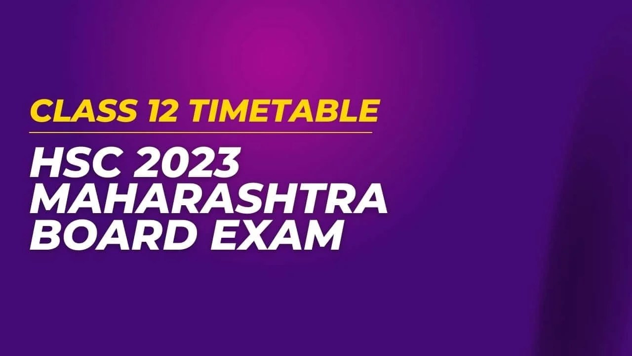 12th HSC Board Exam Timetable 2023 Science & Commerce Techniyojan