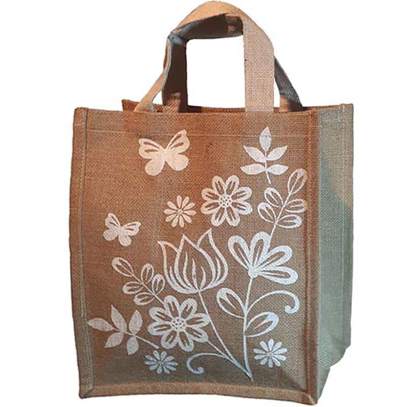 custom printed jute shopping bags 1135 Manufacturer and Exporter of