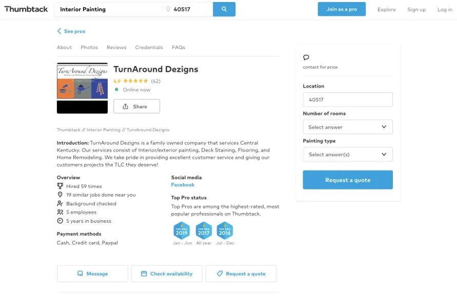 Thumbtack Review Use Your Skills to Earn Cash Techno Analyzer