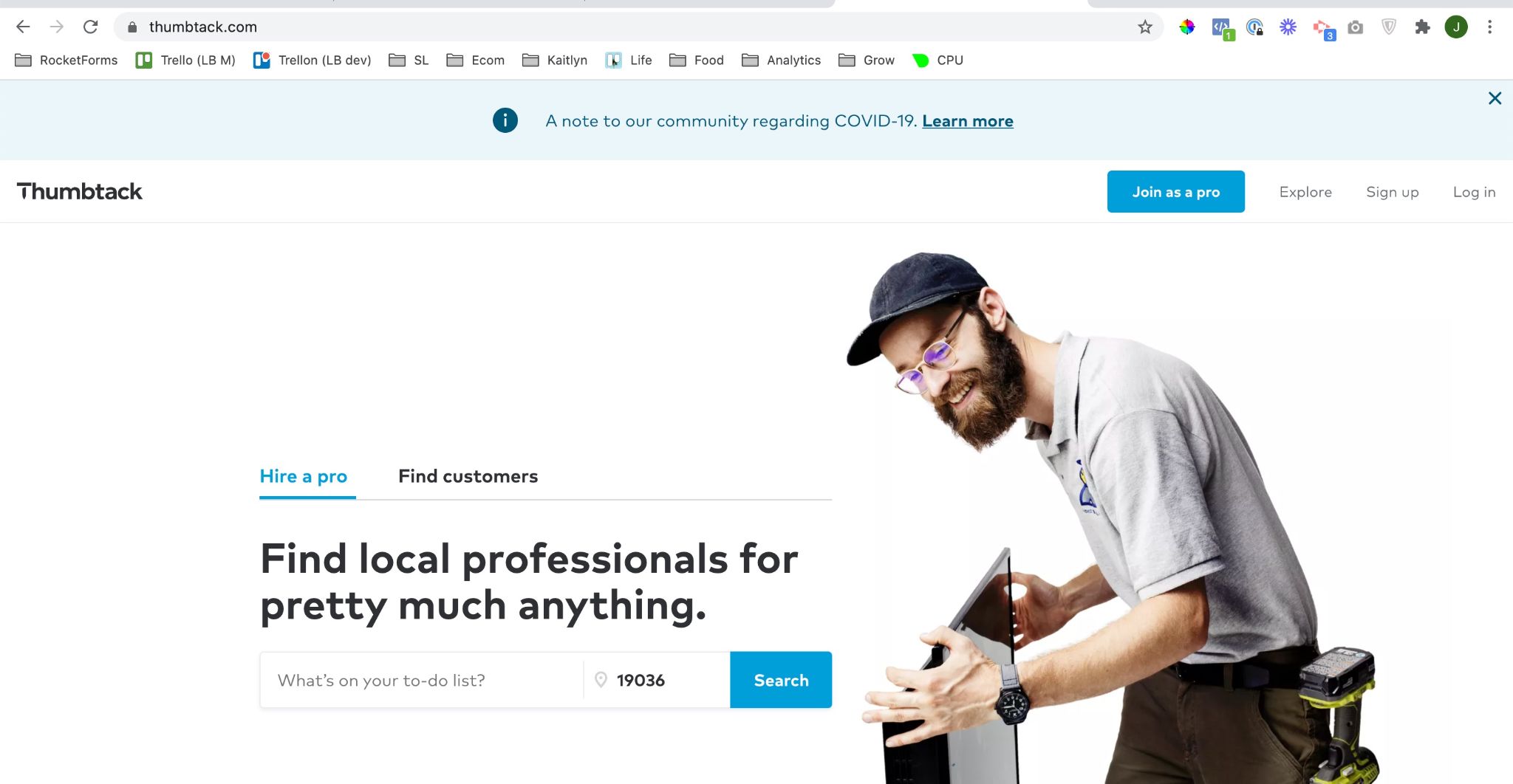 Thumbtack Review Use Your Skills to Earn Cash Techno Analyzer