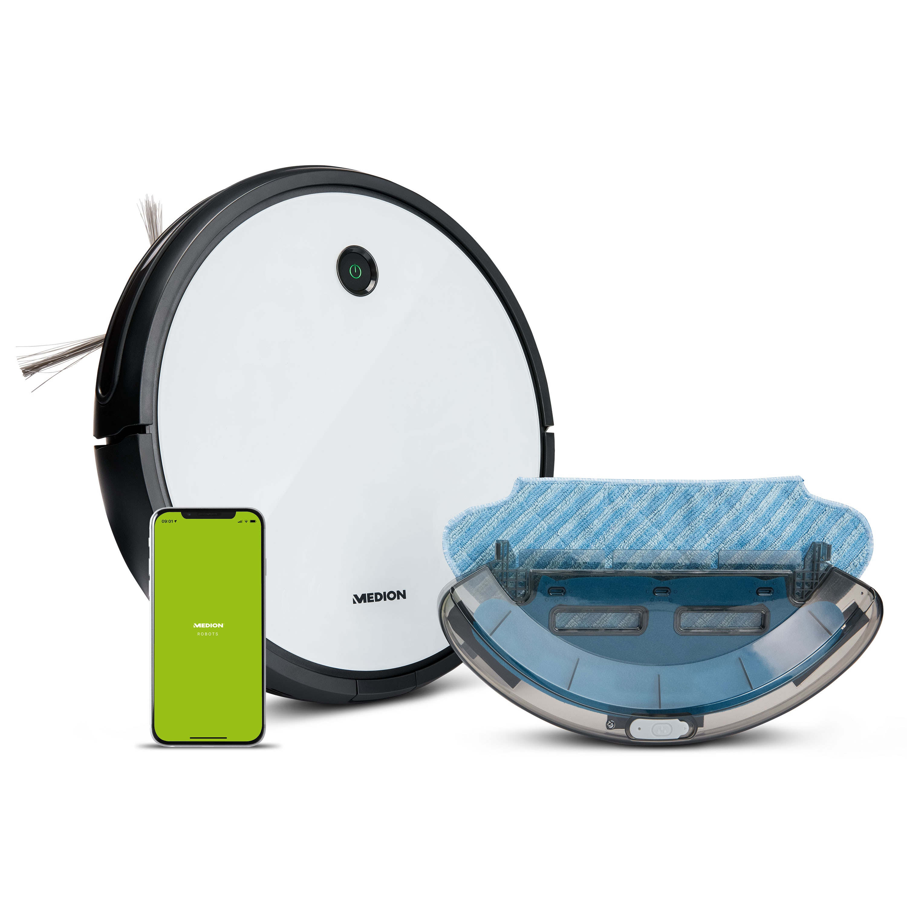 MEDION S12 SW robot vacuum vs MEDION S30 SW robot vacuum Compare their