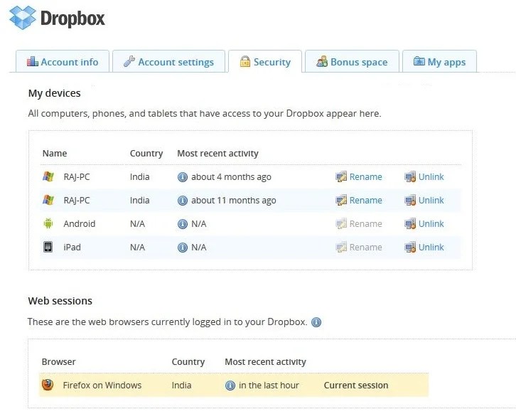 How to Check your Dropbox Account is Hacked or Not