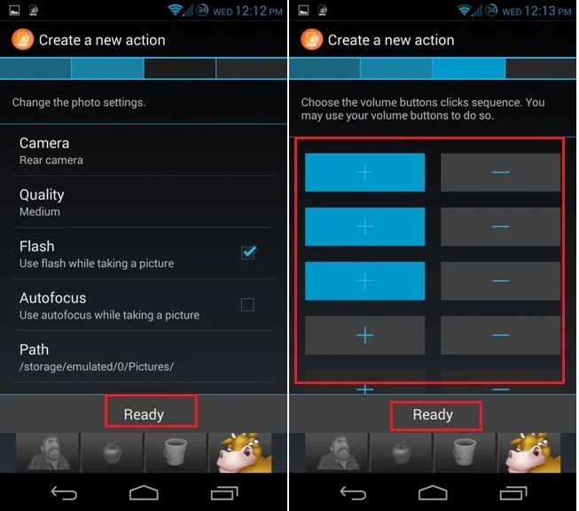 Customize Android Volume Buttons to Click Pictures, Video or Run Apps