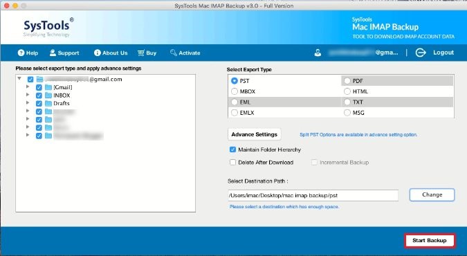 Take Outlook Backup Emails on Mac OS X System