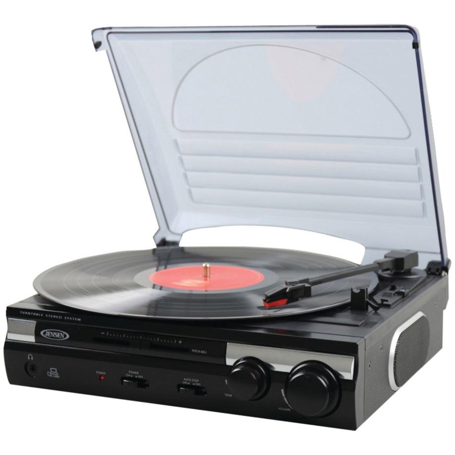 Jensen JTA230 3 Speed Stereo Turntable with Builtin speakers Techno FAQ