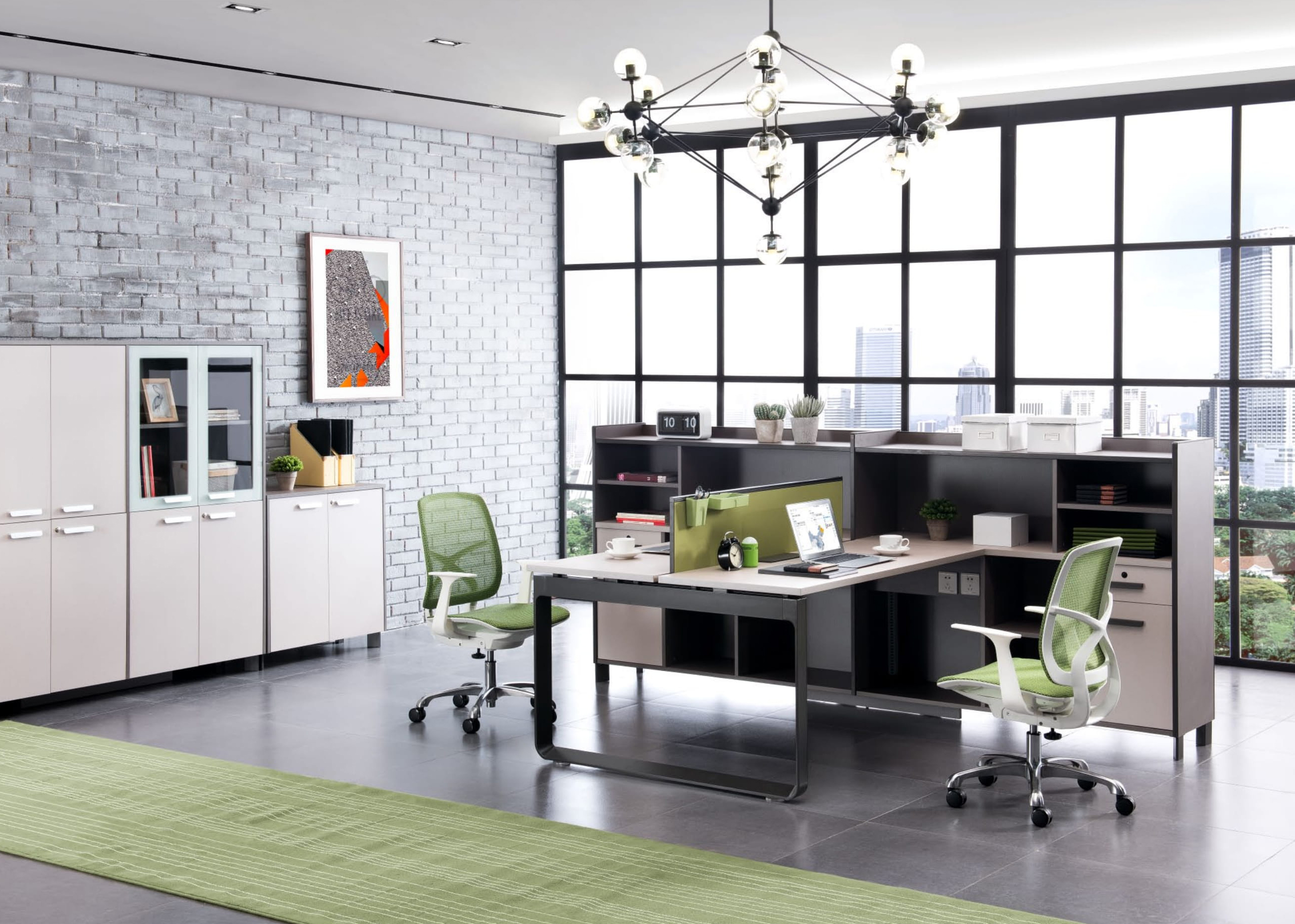 Dual Workstations Techno Office Furniture Office Furniture Richmond