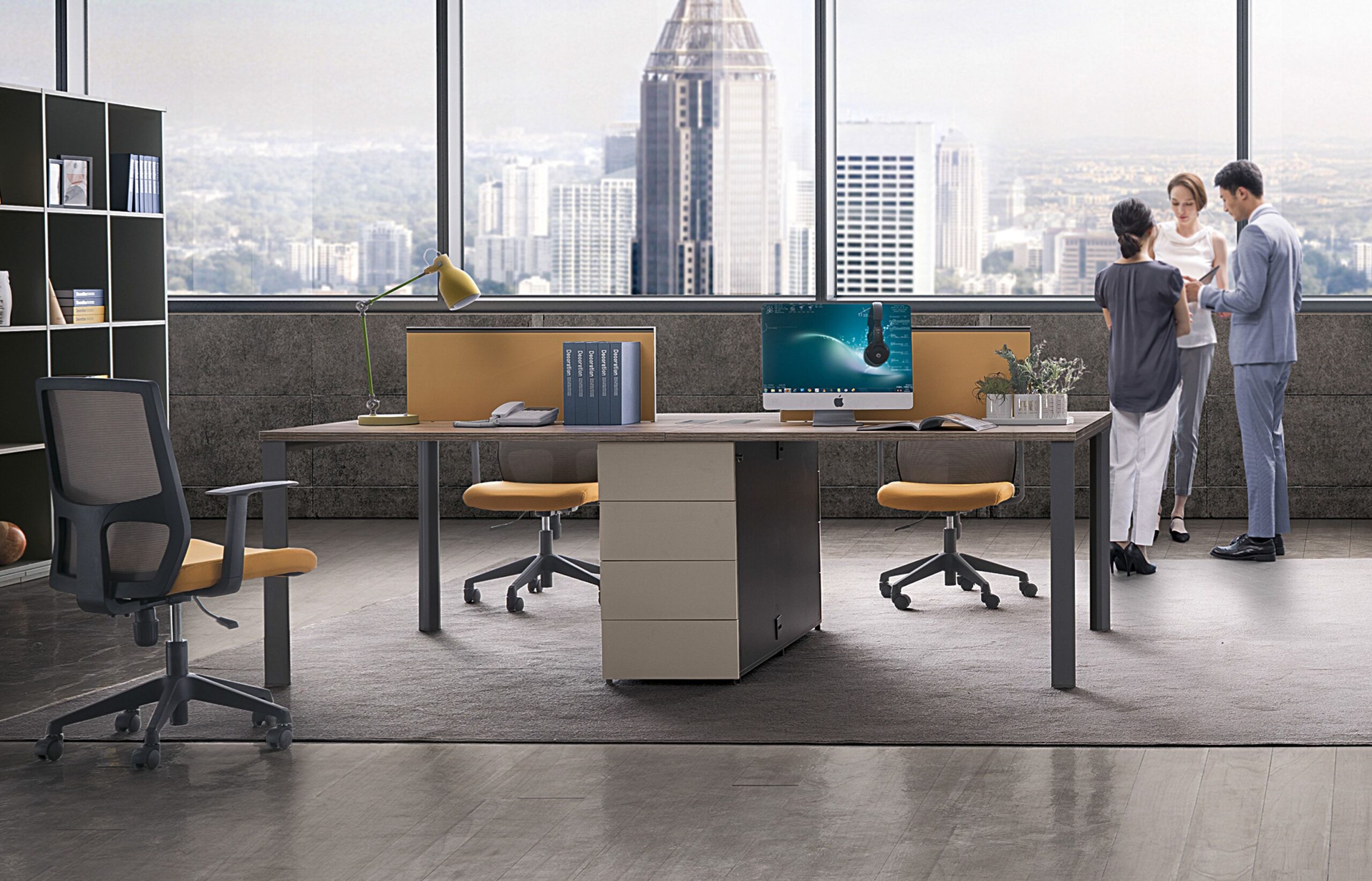 Quad workstation Techno Office Furniture Office Furniture Richmond