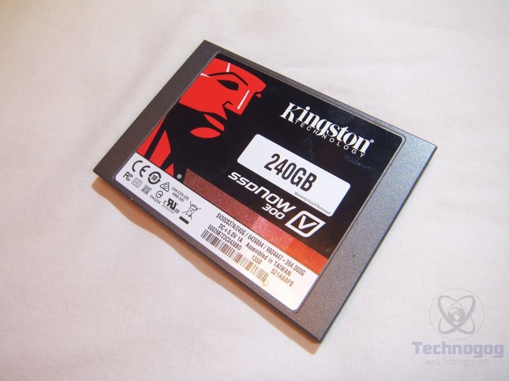 Review of Kingston SSDNow V300 240GB SSD Technogog