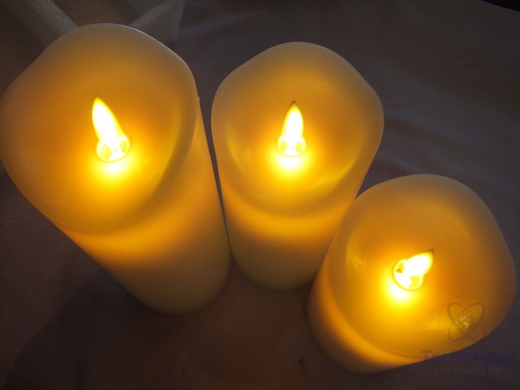 Review of Comenzar Set of 3 Flickering Flameless Candles Technogog