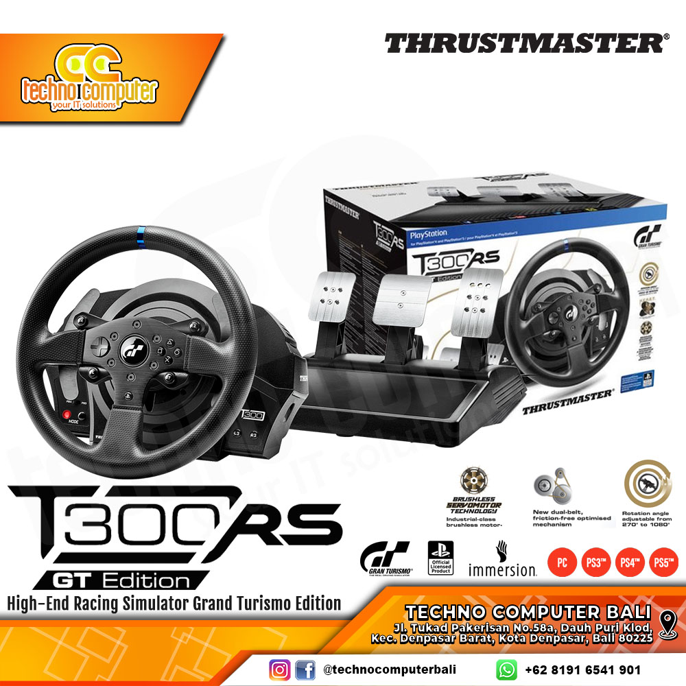 Thrustmaster T300Rs Gt Edition | Racing Game Wheel | Force Feedback For Pc/Ps4/Ps5