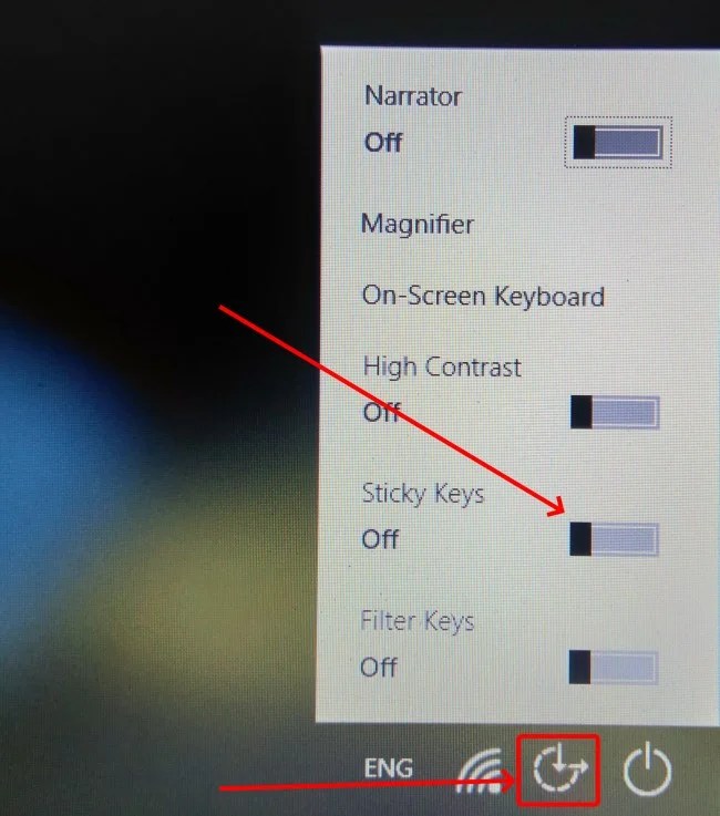 How to Turn Off Sticky Keys windows 10?