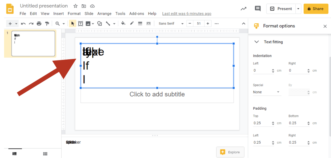 How to fix overlapping text in Google Slides Technology Accent