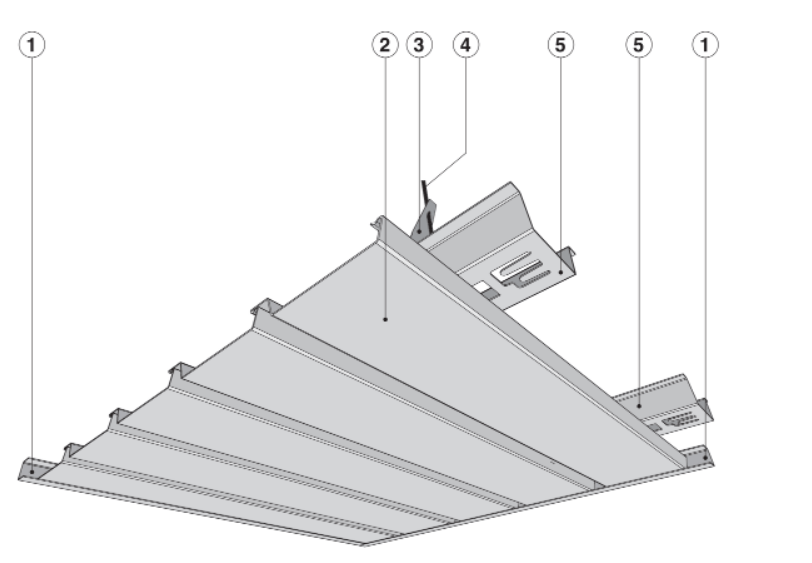 Linear Strip Ceiling System(Round Edge) Technomec