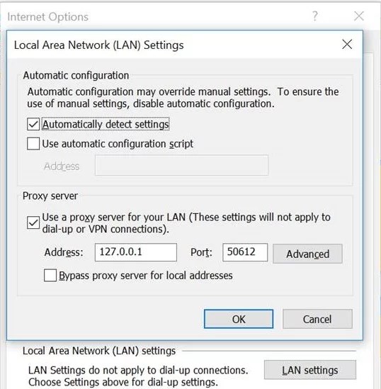 error in Google Chrome or IE — Tech Support