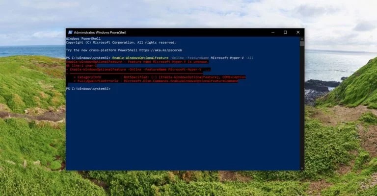 Fix 0x800f080c HyperV error while trying to Download from PowerShell