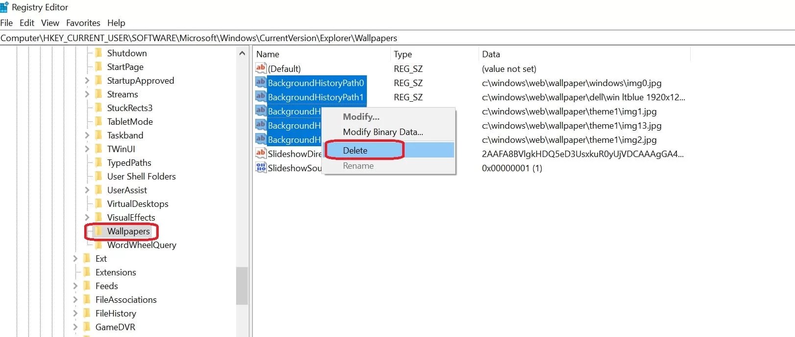 How to clear Desktop Background History in Windows 11? Technoresult