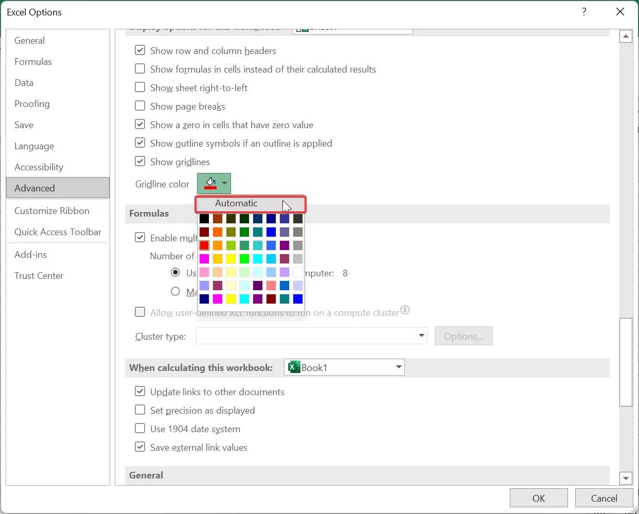 How to Change Cell Gridlines Color in Excel? Technoresult