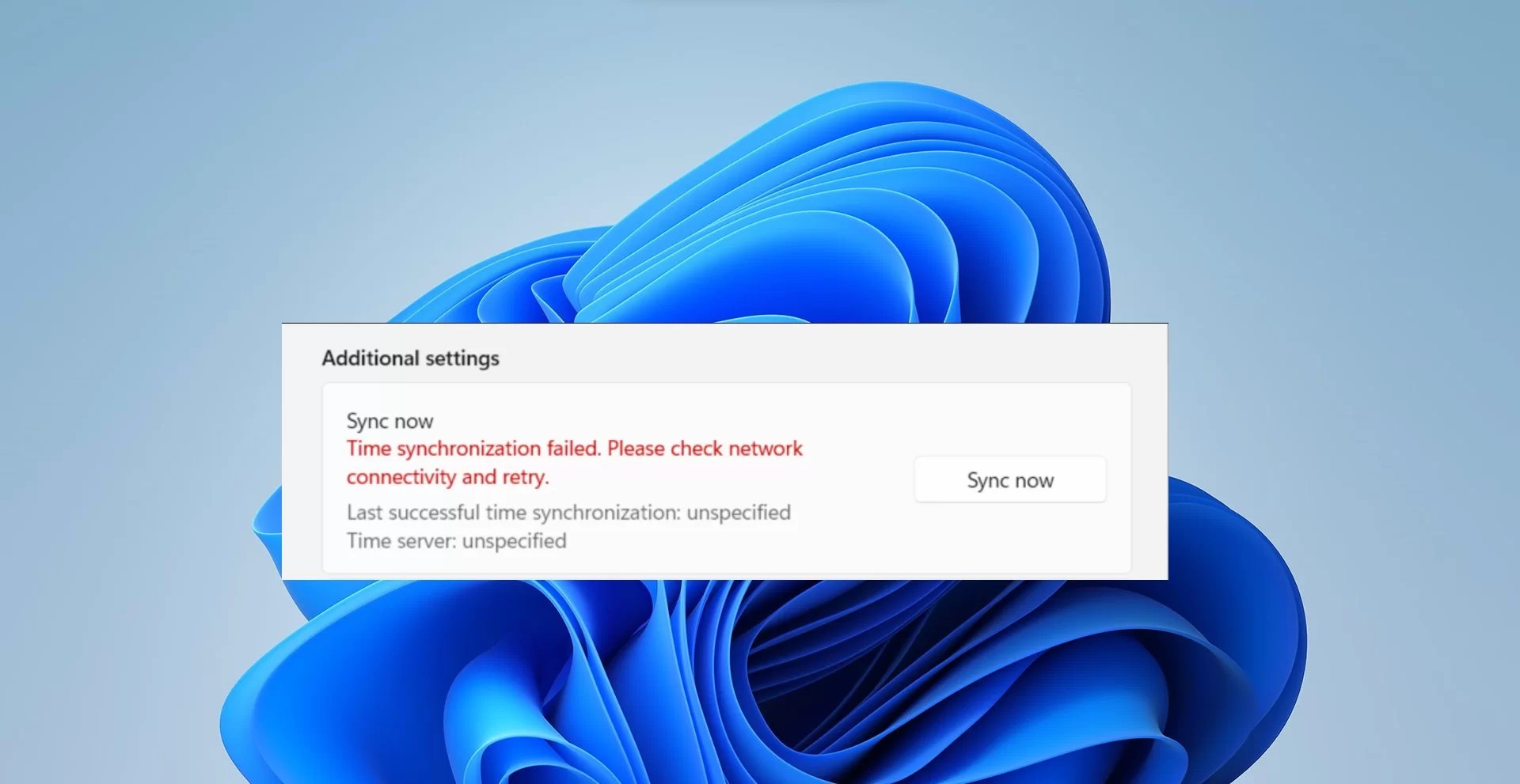 Fix Time Synchronization failed error in Windows 11/10 Technoresult