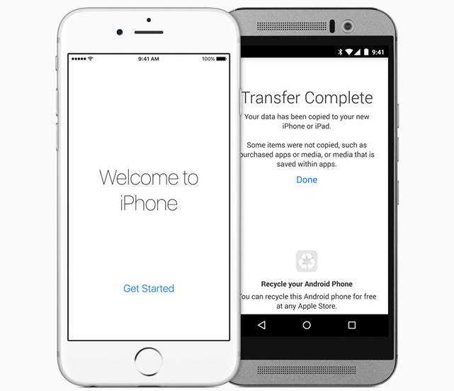Apple iPhone to Android Easy Switching App