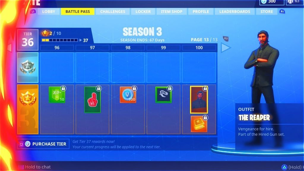 Fortnite Battle Royale Quickest Ways to Hit Tier 100 and Get Reaper