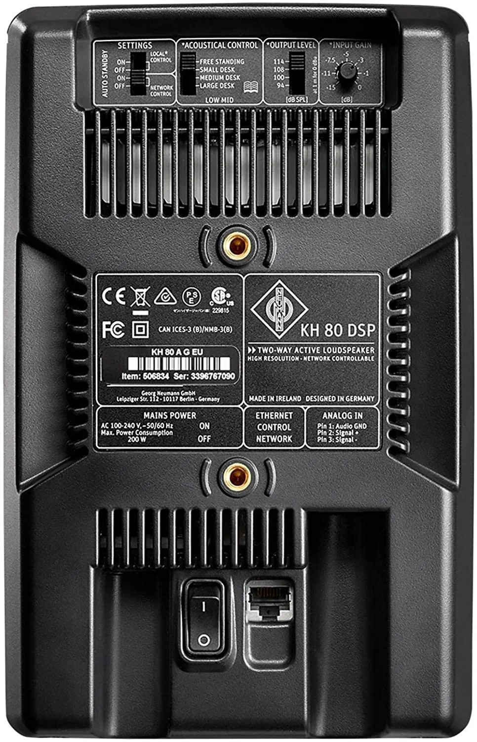 Neumann KH 80 DSP 4" + 1" Active Near-field 2-Way Studio Monitor (Gray