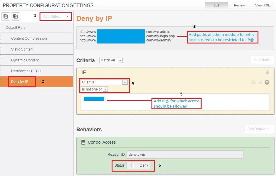 AKAMAI Secure Admin module from public access Technowide